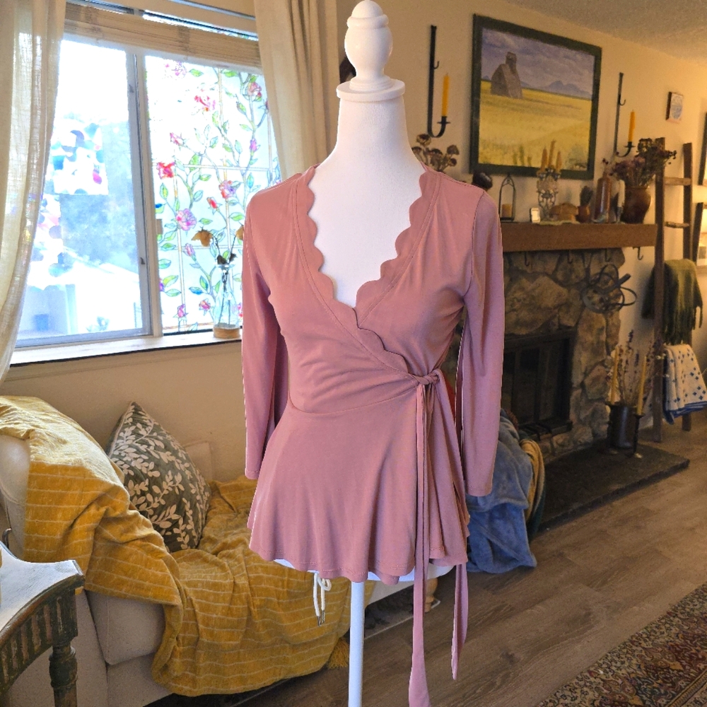 Balletcore Wrap Blouse